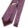 Salvatore Ferragamo Animal Pattern silk tie purple silk mens Used