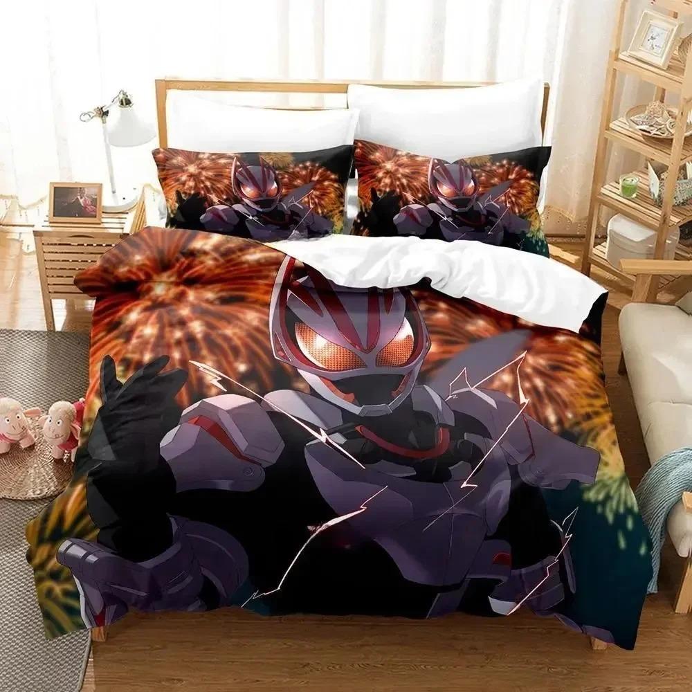 Kamen Rider Geats Bedding Set For Bedroom Soft Modern Bedspreads Comefortable Kids Duvet Cover Quilt Cover And Pillowcase