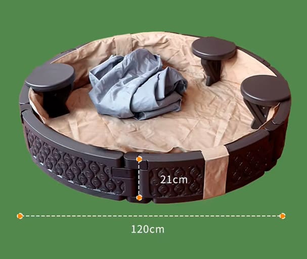 Round Plastic Sandpit