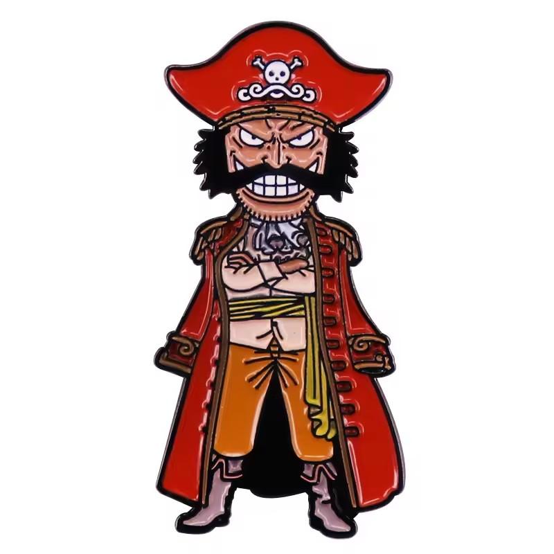 Creativity Anime One Piece Enamel Pins Monkey D Luffy Badges Men Women's Brooches Cool Briefcase Badges Decorate Gifts