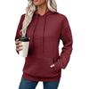 Autumn Winter Fashion Textured Jacquard Long Sleeve Hoodie for Women