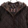 LAVENHAM Made in England Hooded Quilted jacket 6 Brown Women Used
