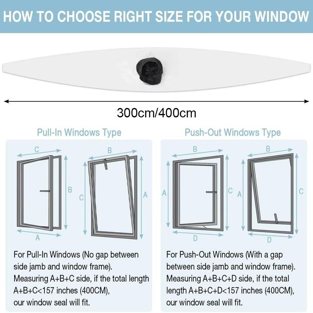 Adjustable Air Conditioner Window Seal Washable Air Exchange Guard  Slanted Window