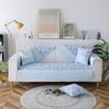Four Seasons Universal Korean Cotton Printing Patchwork Sofa Cushions Garden Flowers Non-slip Sofa Cushion Cover Towel