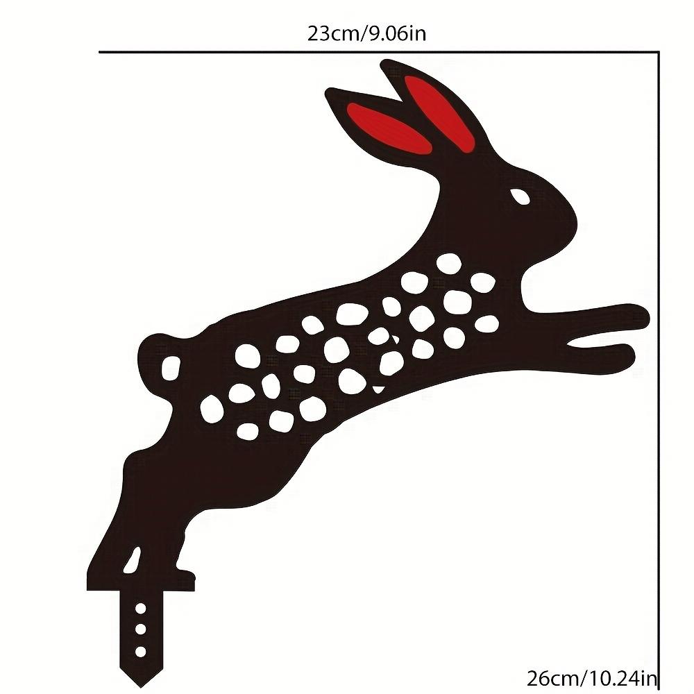 Outdoor Decorative Plug (1 Piece) Made of Acrylic - Hollow with an Easter Bunny Pattern, Perfect for Garden Enhancement