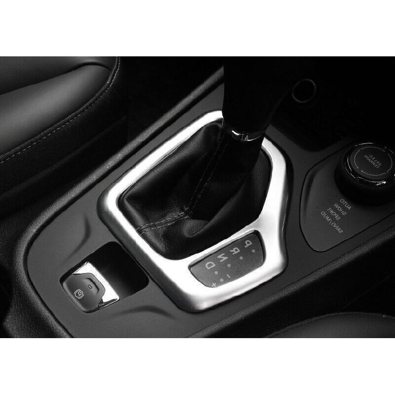 For Jeep Cherokee 2014-2018 Matte Silver Center Console Gear Shift Frame Trim