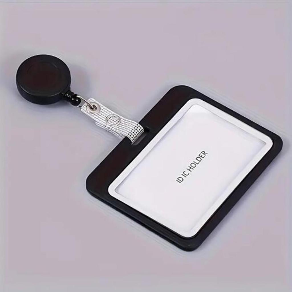 Lanyards Credential Holder Transparent Retractable Badge Reel with Lanyard Nurse Accessories for Work Removable ID Card Holder
