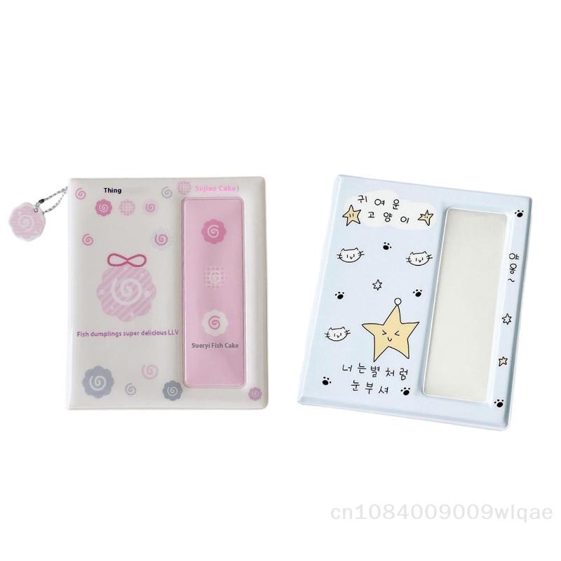 Cute Memory Album Lucky Clover Card Collection Book  - 4-Compartment Card Holder Album for 6-Inch Instant Photos & Postcards