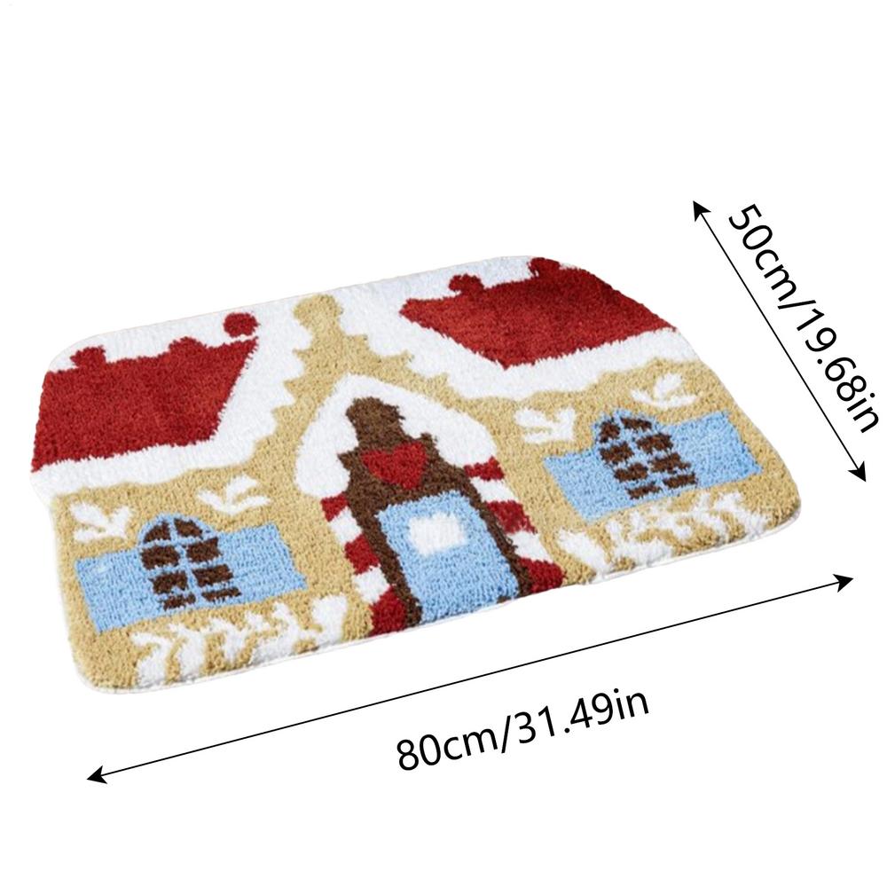 Lebkuchen Küchenteppiche Weihnachtsfußmatte Bodenmatte Mit Lebkuchenmann Rutschfeste Badematten Fußmatten Für Innen Schlafzimmer