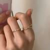 Korean Artistic Daejeon 2022 Trendy Shell Cross Ring For Women Modern Fashionable Hand Jewelry