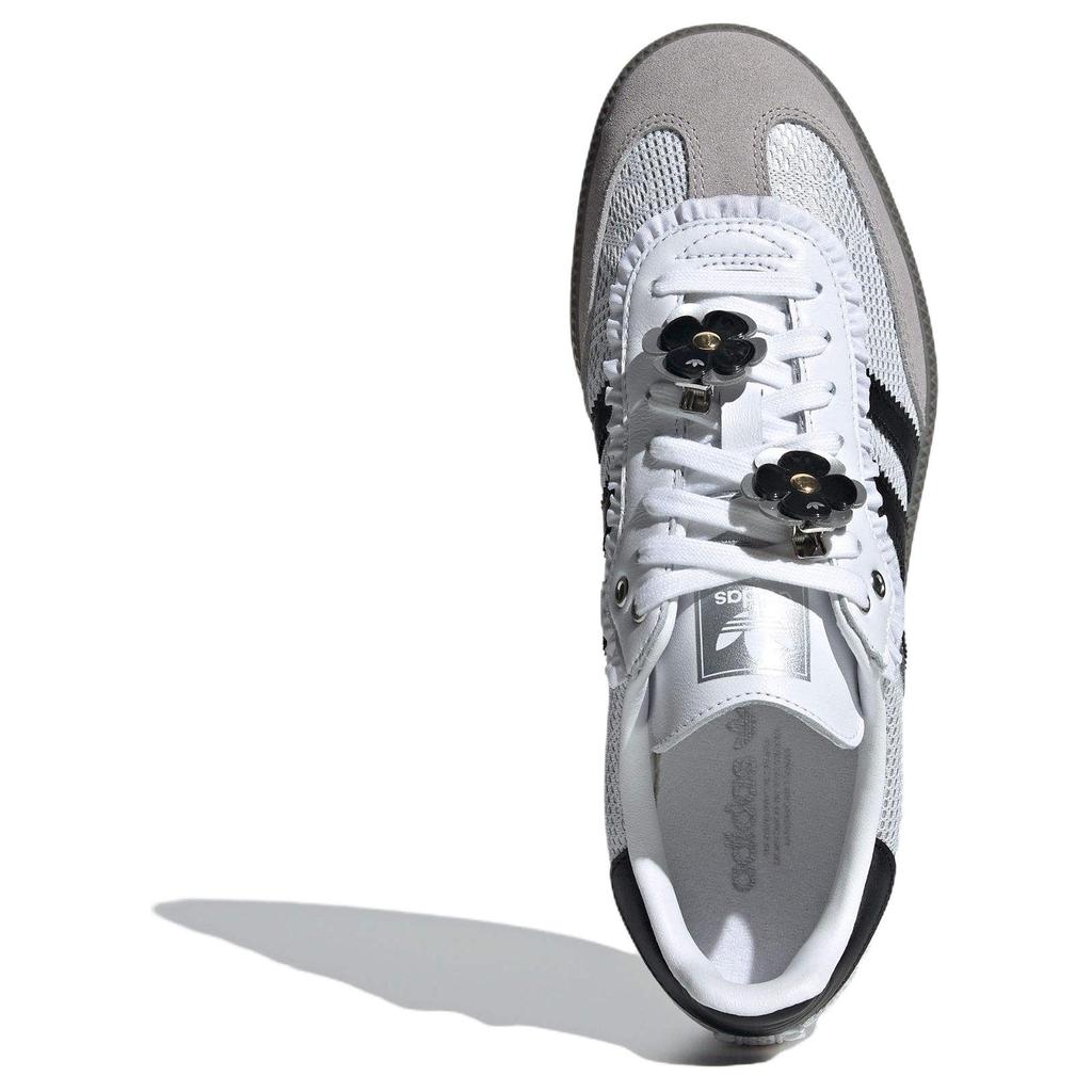 adidas Originals Samba OG Schnürung Blume Weiß Schwarz IH3371
