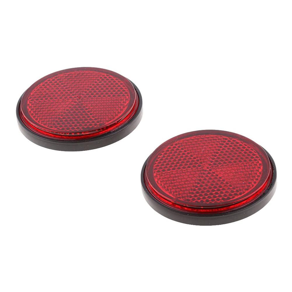 2.16inch High Visibility Round Reflective Warning Reflector Weatherproof Bikes red