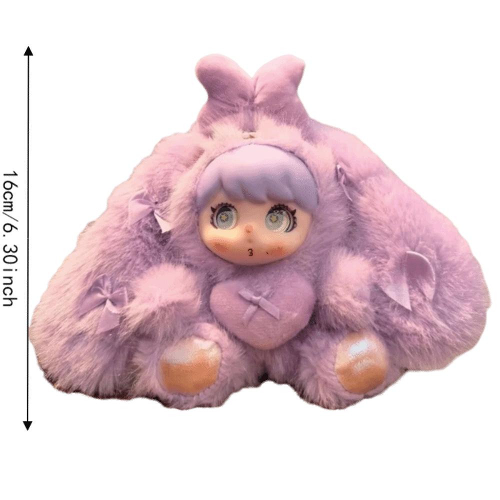 Bag Charm Vinyl Face Plush Toys Stuffed Animal Bunny Bag Pendant Backpack Decoration