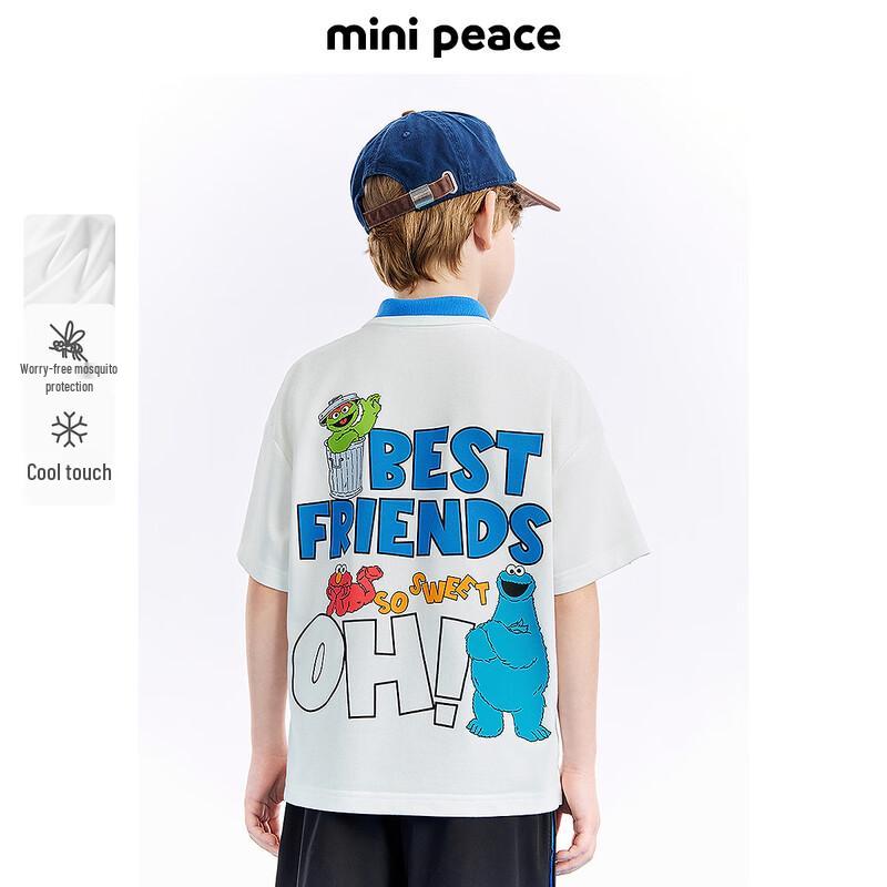 MiniPeace Boys Summer Cartoon Polo Shirt 130