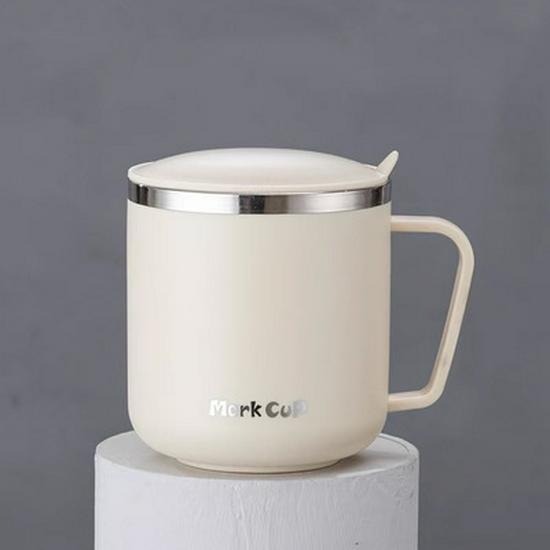 Isolierte Edelstahl-Tasse mit Deckel - Langlebig, Büro- & Kinderbecher, Ideales Geschenk für Teeliebhaber