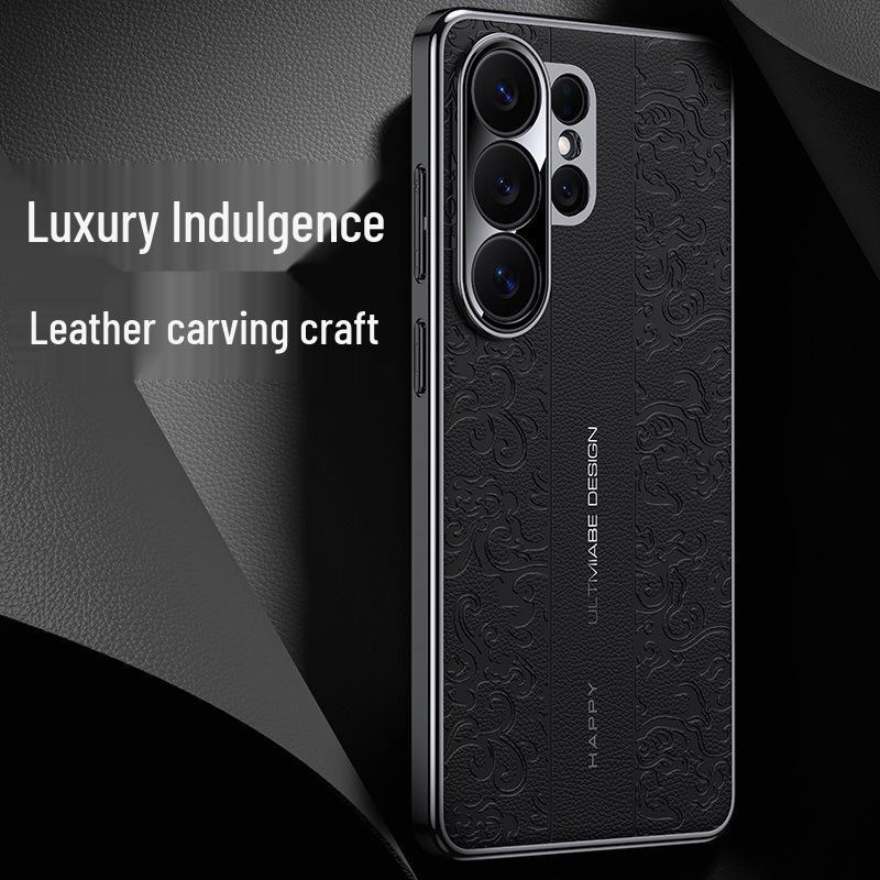 Luxury Leather Protective Case for Samsung Galaxy S24/S25/S26 Ultra