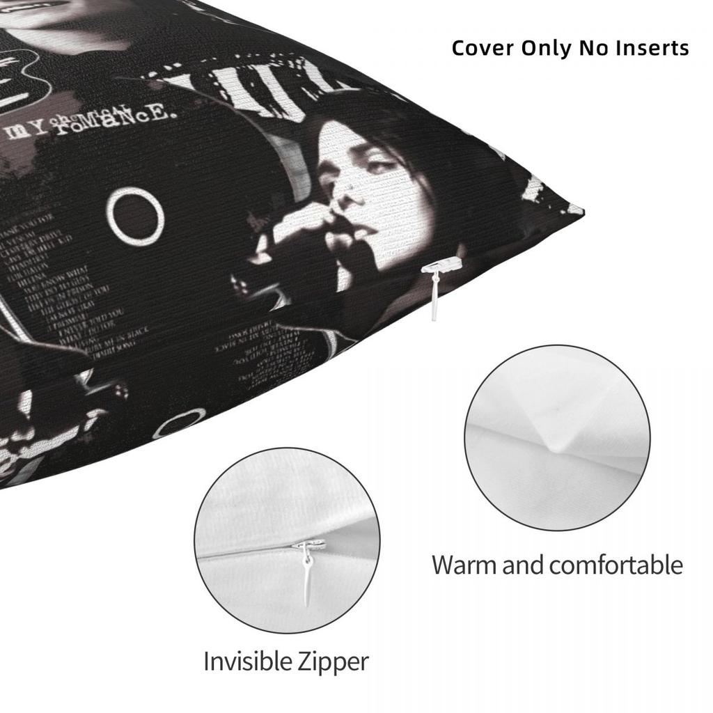 Pillow Cover My Chemical Romance MCR Music Band Design Cushion Cover Pillow Case For Office Car Home Decorative Pillowcases
