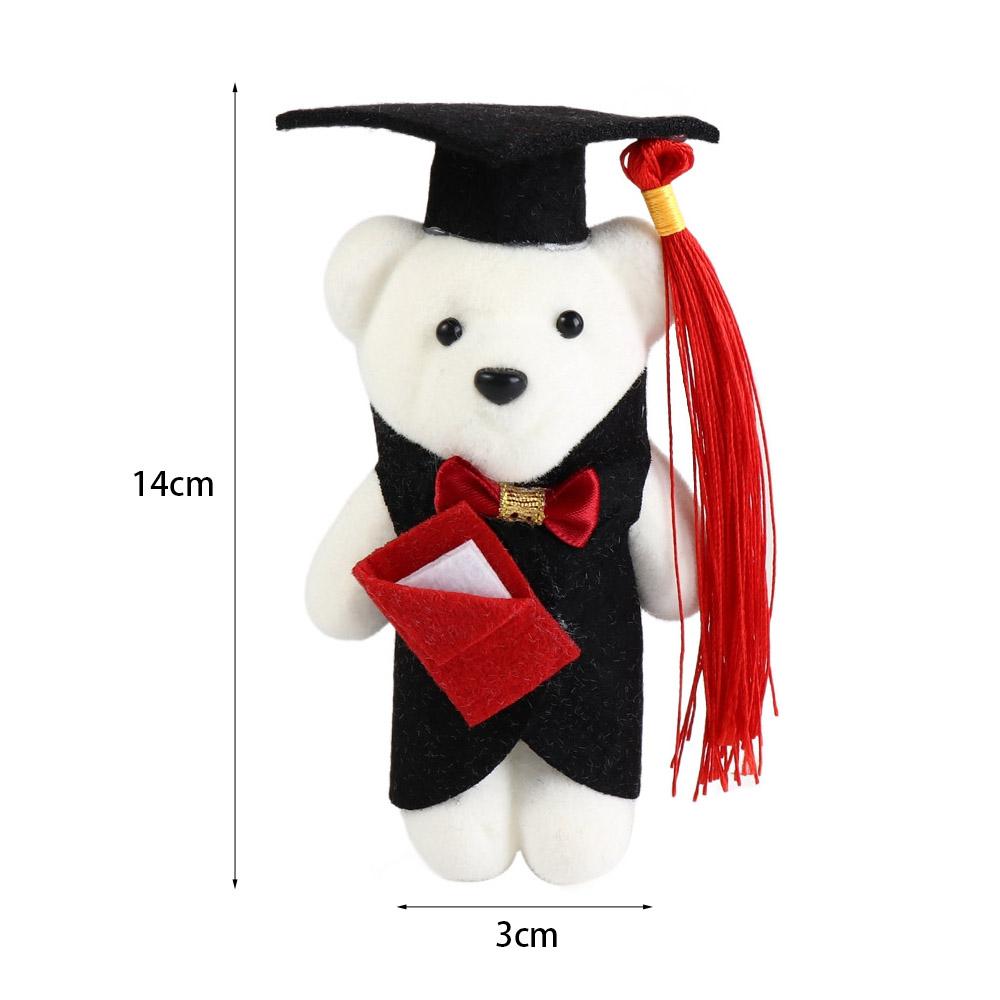 Celebrate Party Bachelor Bear Plush Toy Graduation Ceremony Doctor Cap Bear Toy  Student