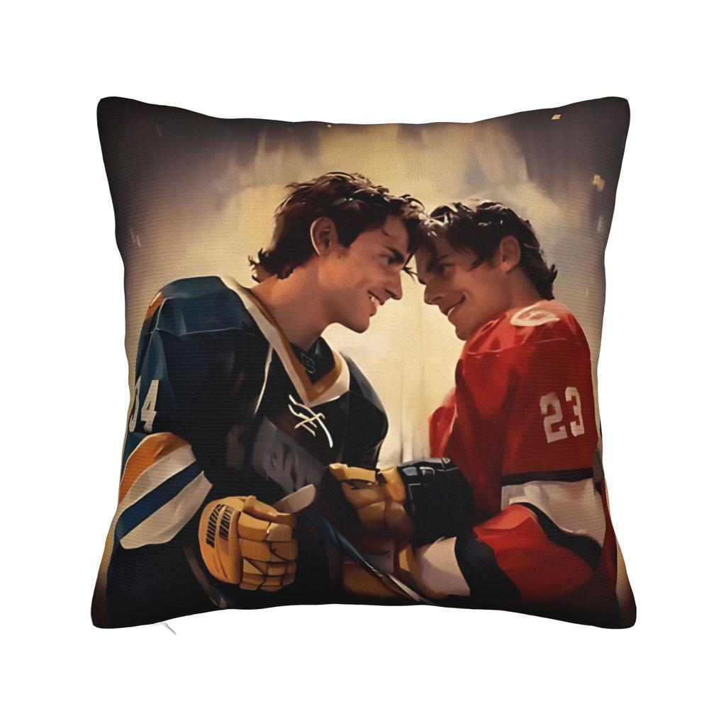 Heated Rivalry 21 Square Pillow Covers Polyester Car Cushion Case Cool Decor Pillowcase 45*45