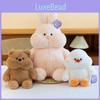 Toy Plush Duck Bear Rabbit Cartoon Pacify Doll Children Home Gift Decoration