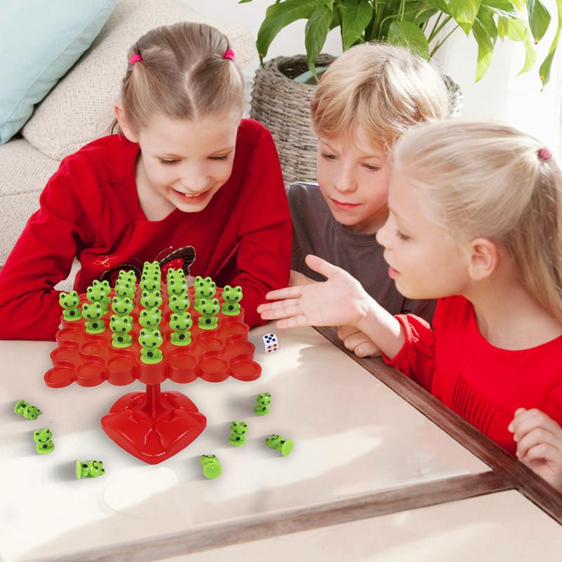 Interactive Frog Balance Tree Desktop Toy For Kids Enhances Motor Skills And Intelligence