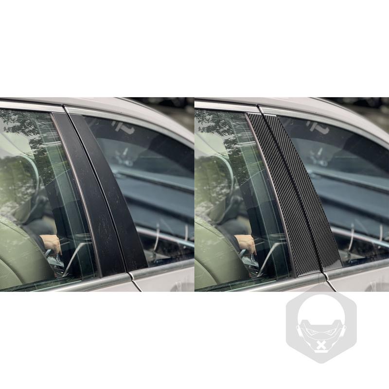For BMW 5 Series i5 G60 G68 2024 2025 Real Carbon Fiber Sticker Door Window B-Pillar Panel Car Accessories Interior decorative