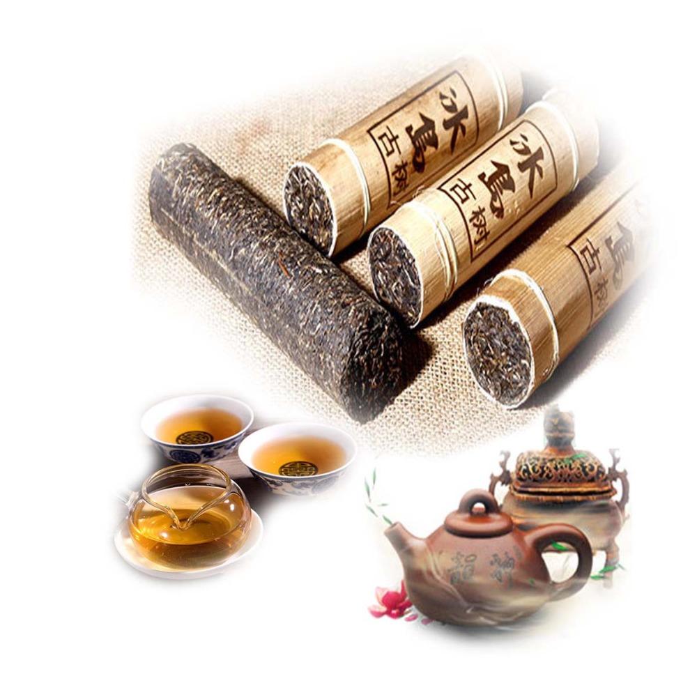 Puer Tea 500g Bingdao Old Tree Raw Pu erh Yunnan Bamboo Gift Box