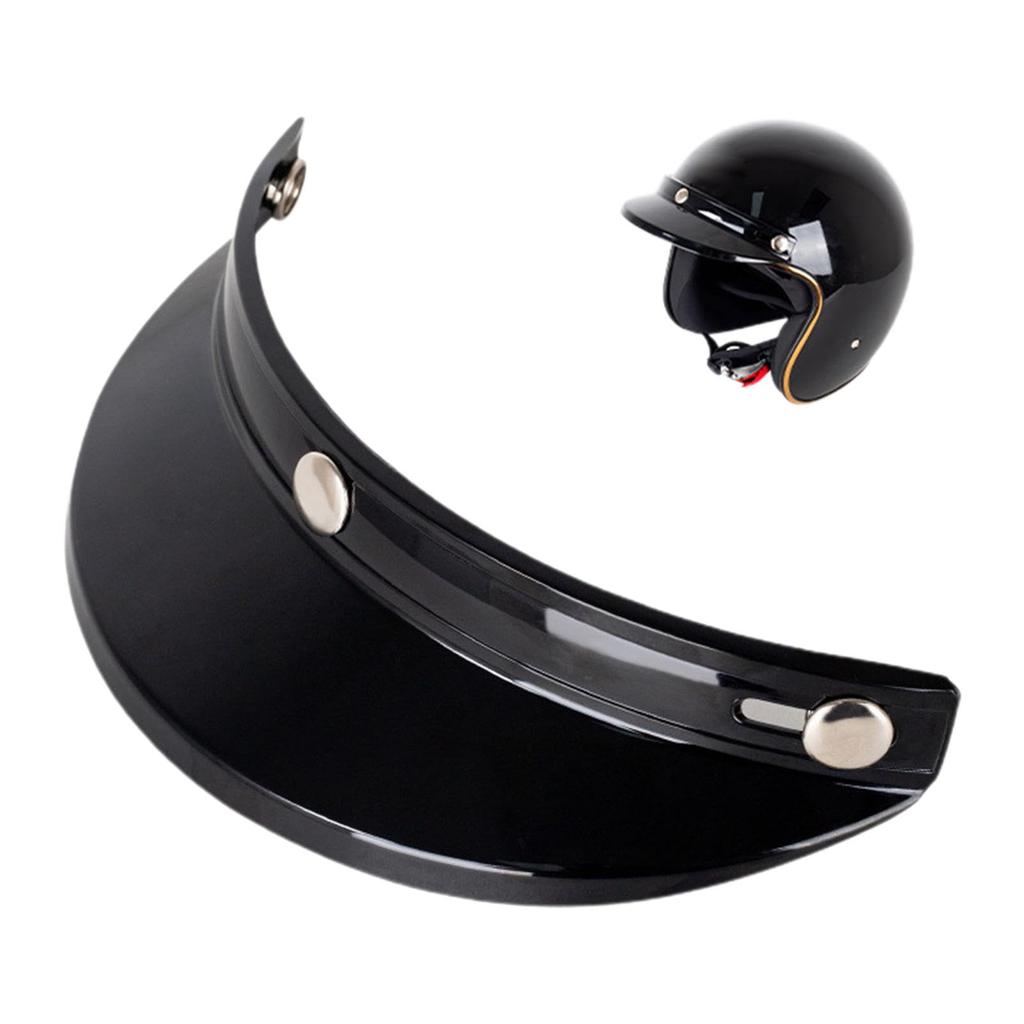Bike Visor,retro Helmet Universal Brim 3 Button Brim Motorcycle Hat Visor 3 Clip Design