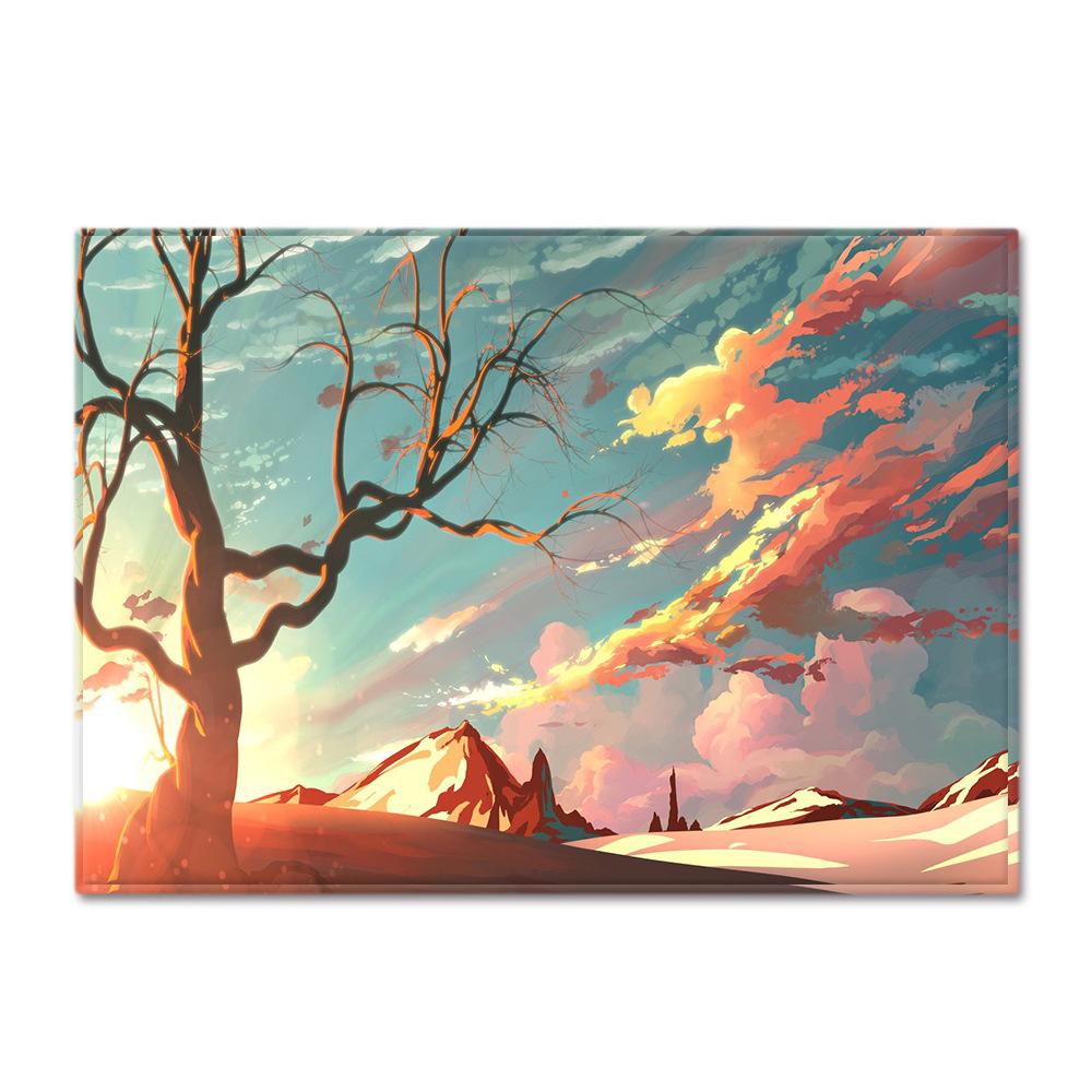 

Scenic Carpet Feather Wind Bedroom Floor Mat 1.5*1