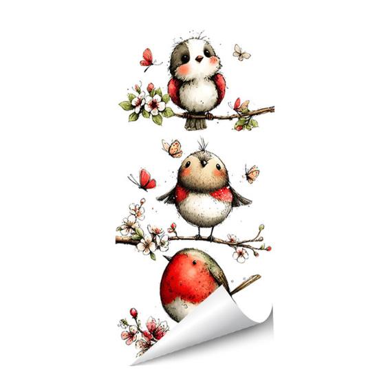 

Cartoon Animal Window Cling Removable Waterproof Static Glass Sticker Home Office Living Room Window Decoration Decal A