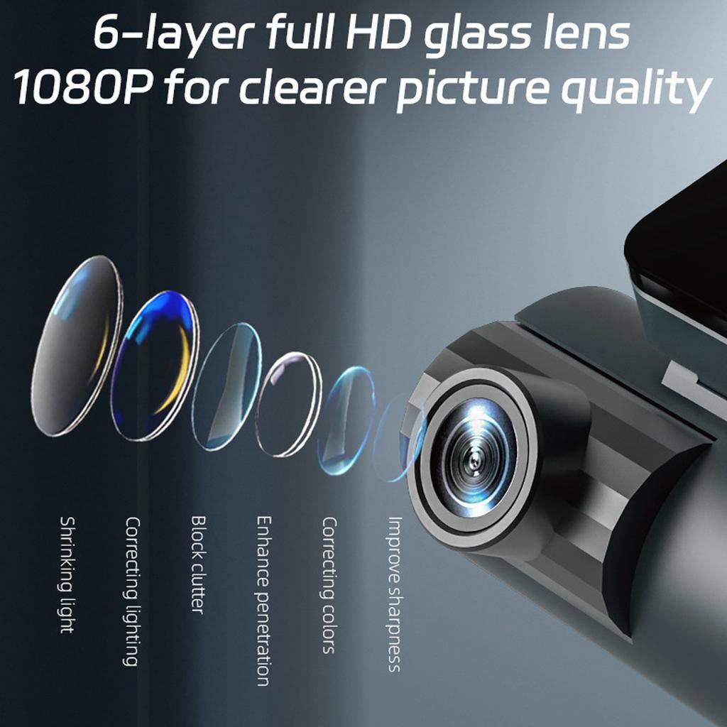 1080P Driving Recorder WiFi Connection HD Night Wide Angle Reversing Image