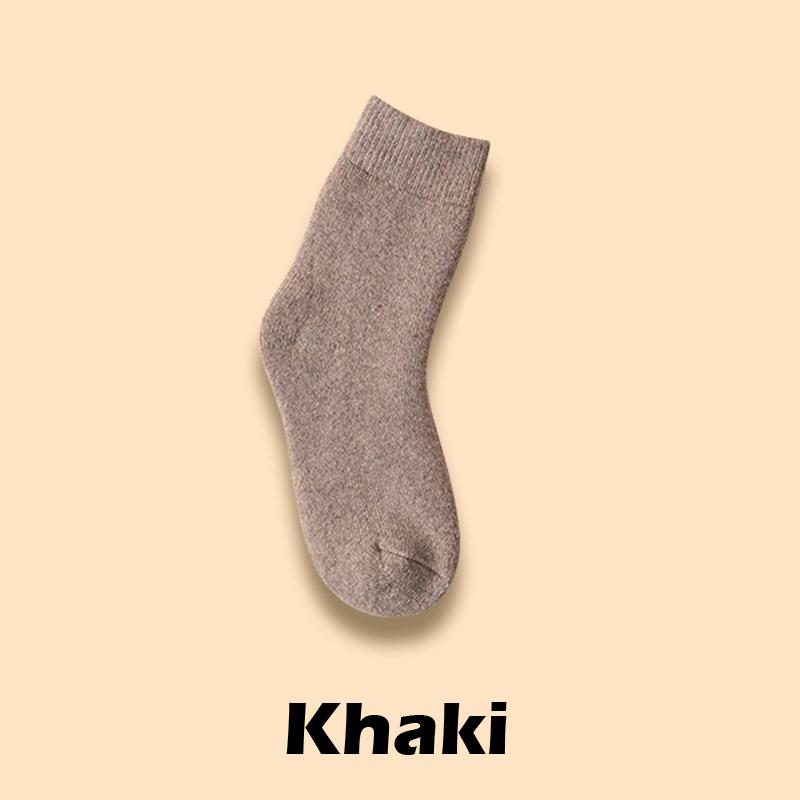 New Winter Warm Women Socks Wool Male Men Socks Super Thicker Solid Socks Merino Wool Socks Against Cold Snow Terry Socks