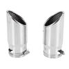 2Pcs for Mercedes Benz C180 Car Exhaust Muffler Tip Stainless Steel Pipe Chrome Modified Car Rear Tail Throat Liner Accessories