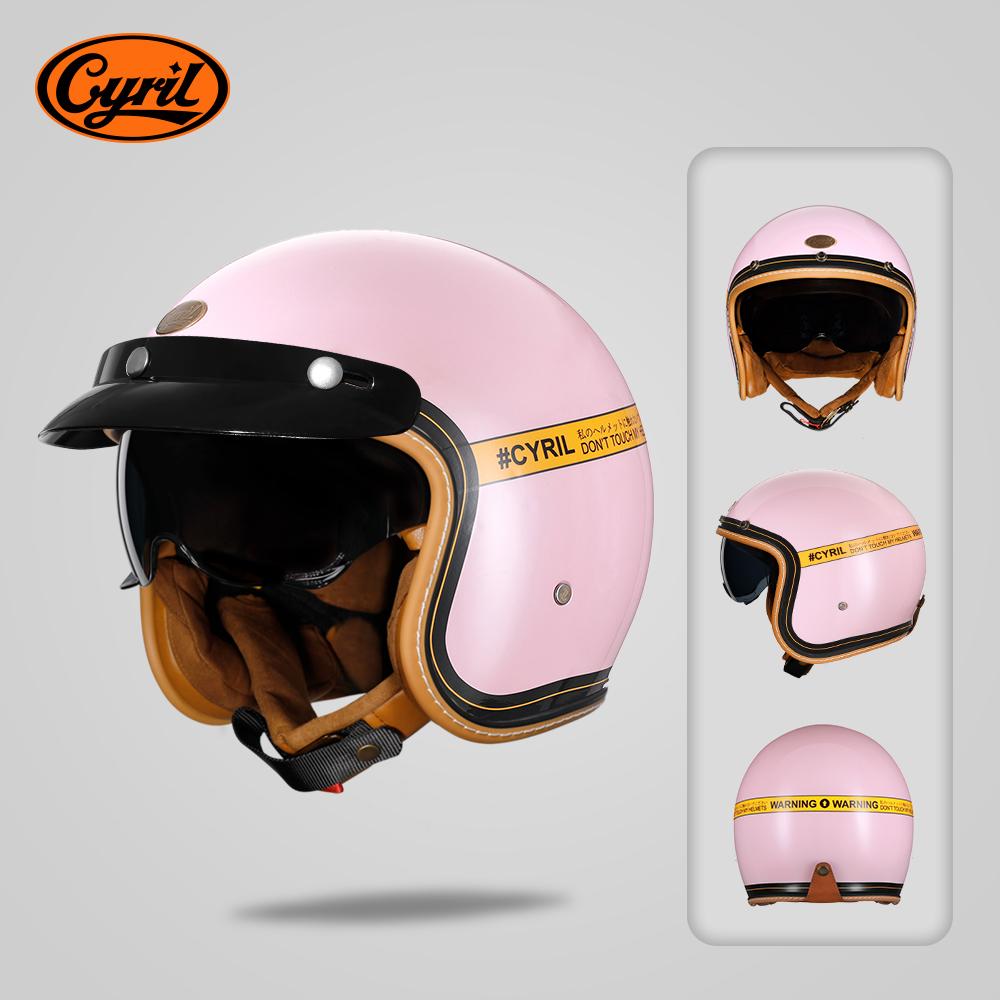 

Шлем-полулицо 3/4, легкий взрослый шлем, одобренный DOT CYRIL B206 capacetes para moto XXL жёлтый