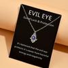 1pc Women's Simple Eye Pendant Necklace Classic Good Luck Jewelry Neck Decoration For Women