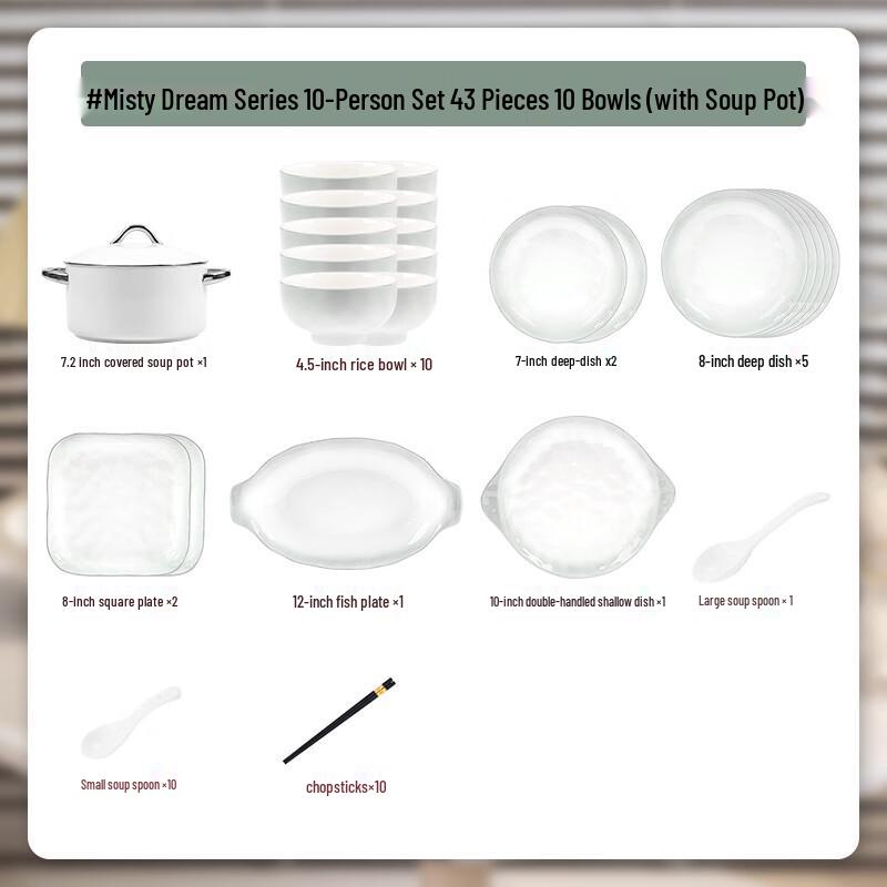 Nordic Enamel Dinnerware Set