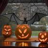 Halloween Spitzengardine Gothic Fledermaus Tischdecke Kaminschal Fensterabdeckung Für Party Heimdekoration Spinnweben Halloween Dekoration
