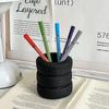 Tire Shaped Pen Holder Fun Desktop Stationery Organizer Space Saving Desk Storage for Home Office School Desk Decoration