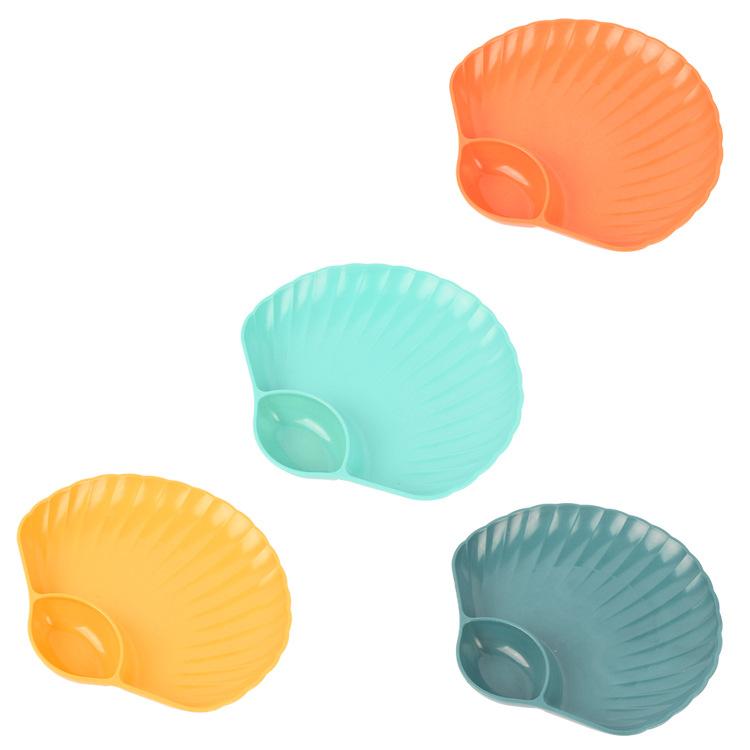 Creative Shell-Shaped Living Room Fruit and Pastry Dip Dish