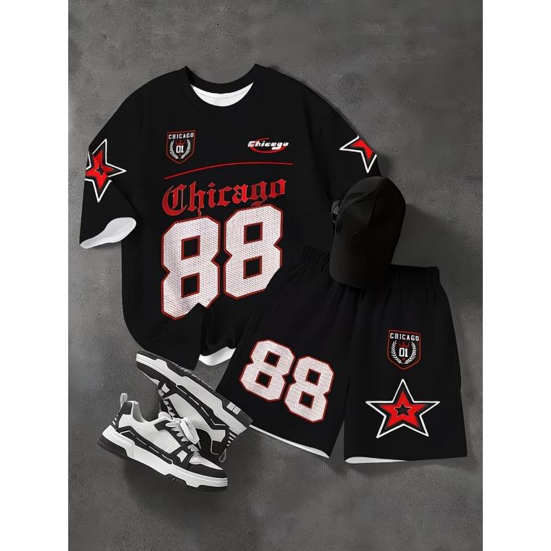 Boy Short Sleeve Loose Fit Shorts and T-Shirt