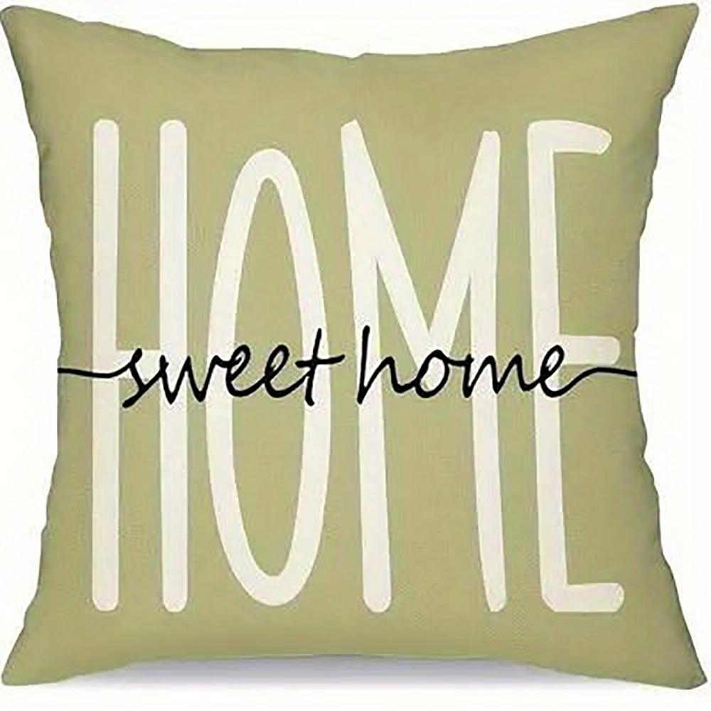 1/4pcs Floral Patterned Home Sweet Love Lives Here Pillowcases Sofa cushion cover home bedroom room decoration