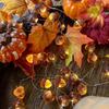 3D Twinkle Acorn Fall Decorations Harvest String Lights 10ft Copper Wire 30 LEDs Battery Powered with Timer Remote Control for Wedding Bedroom