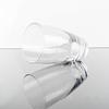 Set of 2 Transparent Glass Drinking Cups
