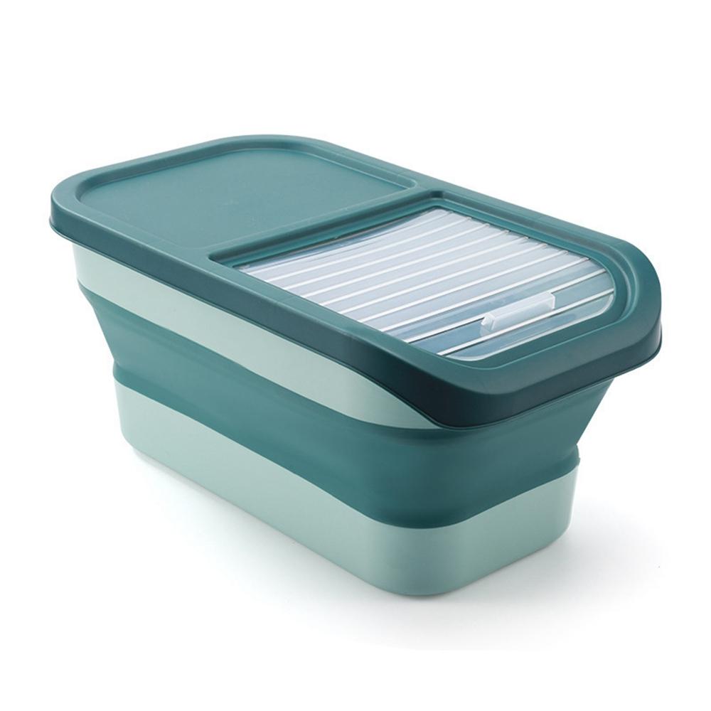 13/33LB Cat Dog Food Storage Container Collapsible Dry Cat Food Box With Lids Airtight Sealing Kitchen Grain Rice Storage Box