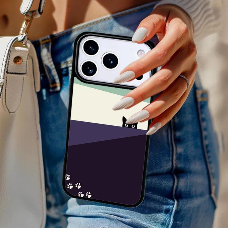 Abstract Cat Mount Japan Landscape Phone Case For iPhone 17 Air 14 15 13 12 Max Cover For Apple 15 16 16e 11 Pro Max Plus Coque