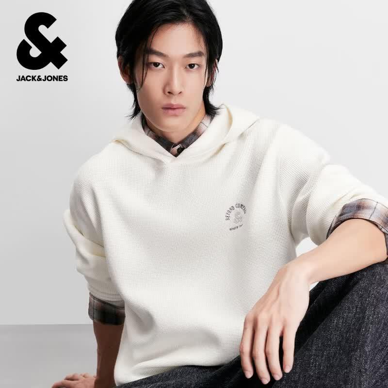 Jack & Jones Men s Loose Hooded Knit Sweater S