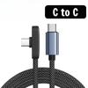90-Degree Usb Type-C Cable – 100W Fast Charging & Data Transfer – Portable Compatible With Various Type-C Phones