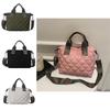 Stylish Winter Embroidered Crossbody Shoulder Bag For Women 2023 Trendy Quilted Handbag
