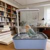 Articoli per animali domestici - Vaschetta da bagno per pappagalli - Acqua a circolazione automatica - Vaschetta da bagno elettrica - Stanza per la doccia per uccelli domestici