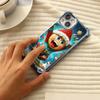 Ae108 Happy New Year Merry Christmas Electroplated TPU Phone Cases for Samsung A20s A54 A12 A14 S23 S24 Ultra A55 A15 S21 Four Corner Protection Cover